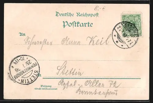 Lithographie Göhren, Binz, Sassnitz, Wissower Klinken