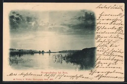 AK Moosseedorf, Moosseedorfsee bei tiefstehender Sonne