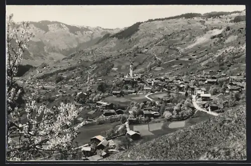 AK Saas im Prättigau, Gesamtansicht mit Kirche