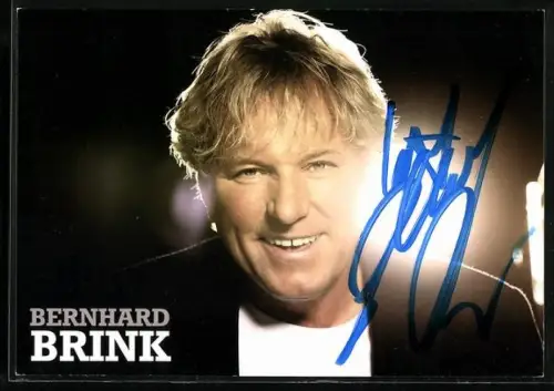 AK Musiker Bernhard Brink im Portrait, Autograph
