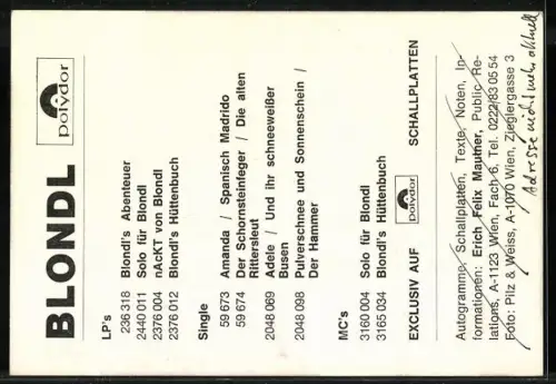 AK Musiker Blondl mit Mandoline in einem Park, Autograph