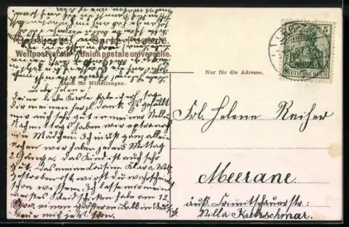 AK Leipzig, Neues Rathaus mit Strassenbahn