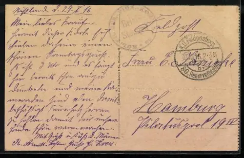 AK Russische Typen, Verladen der Truppen
