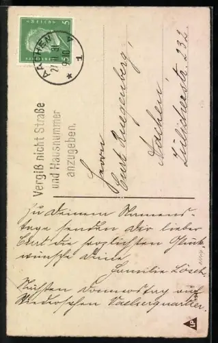 AK Zwei Jungen mit einem Cello, Glückwunsch zum Namenstag