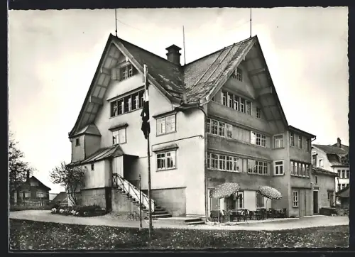 AK Wald /App., Gasthaus-Pension Harmonie mit Nachbargebäuden