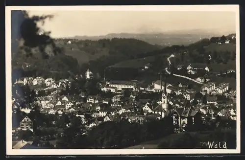 AK Wald /ZH, Ortsansicht mit Kirche