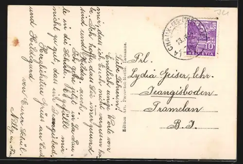 AK La Chaux des Breuleux, Vue panoramique