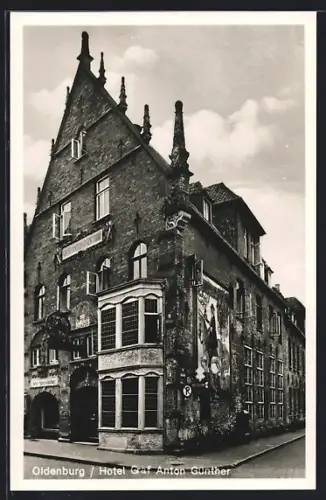 AK Oldenburg / Gr., Hotel Café Anton Günther
