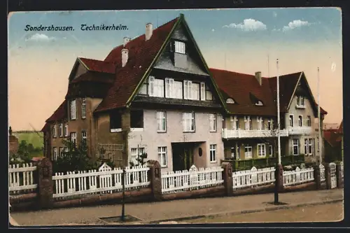 AK Sondershausen / Thüringen, Ansicht vom Technikerheim