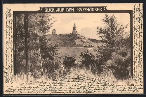 AK Kyffhäuser, Blick auf den Kyffhäuser