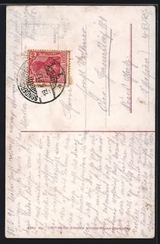 AK Sondershausen / Thüringen, Schloss mit Hauptwache