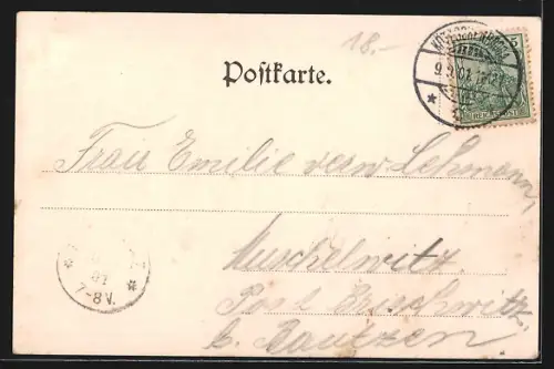 AK Lössnitz / Radebeul, Partie aus dem Lössnitzgrunde