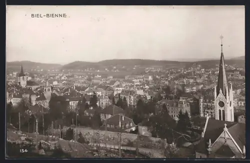 AK Biel, Gesamtansicht mit Kirche