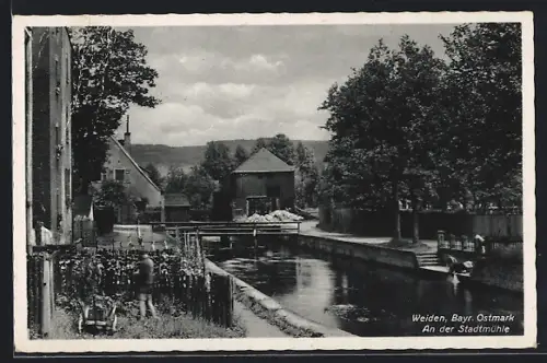 AK Weiden / Oberpfalz, An der Stadtmühle