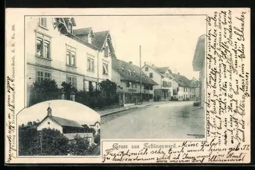 AK Schönenwerd, Strassenpartie mit Wohngebäuden
