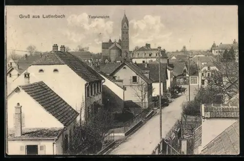 AK Lutterbach, Totalansicht mit Wohnhäusern