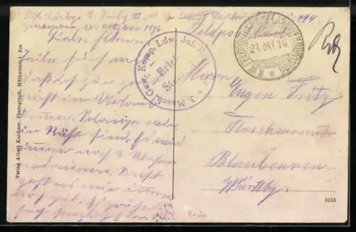 AK Lutterbach, Totalansicht mit Wohnhäusern