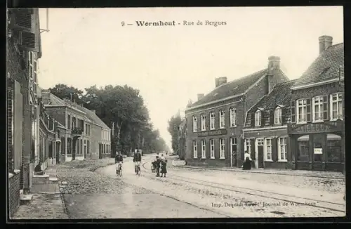 AK Wormhout, Cafe de Francais, Rue de Bergues