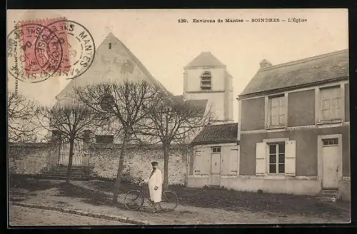 AK Soindres, L`Église, an der Kirche