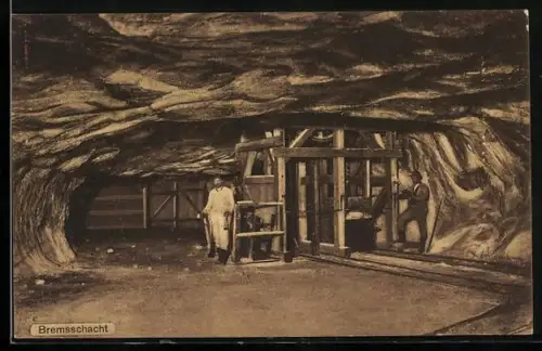AK Bremsschacht, Bergleute in Mine