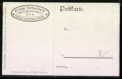 Künstler-AK Ernst Platz: Heimgarten, Martinskopf & Herzogenstand