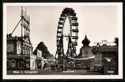 AK Wien, Volksprater, Riesenrad und Kino