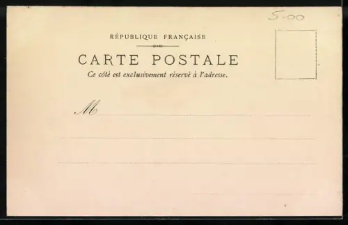 Lithographie Marseille, Grand Hotel du Louvre et de la Paix, Notre-Dame de la Garde