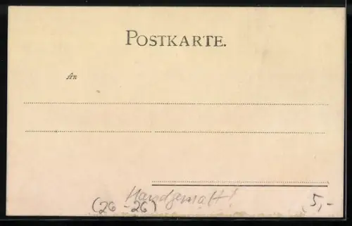 Künstler-AK Handgemalt: Villa auf dem Lande