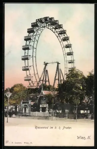 AK Wien II., Riesenrad im k.k. Prater