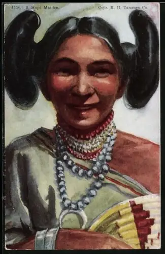 AK A Hopi Maiden, Portrait einer Indianerin