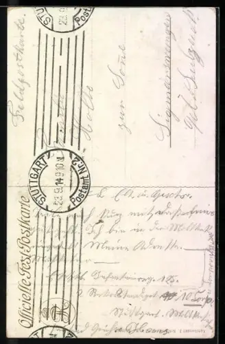 AK Stuttgart, Infanterie Regiment Kaiser Friedrich König von Preussen (7. Württ.) Nr. 125, Jahrhundertfeier 1809-1909