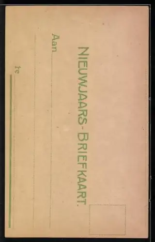 AK Frau nimmt einen Mann an die Leine