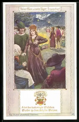 AK Kaiser Max und seine Jäger, Menschen beim Johannisfeuer