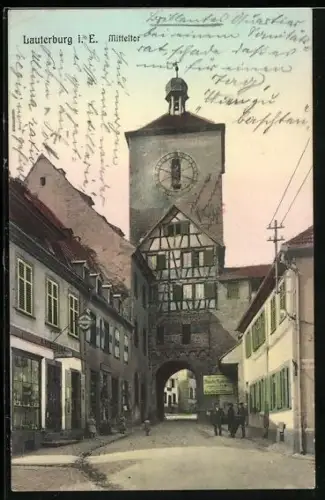 AK Lauterburg, Strasse am Mitteltor