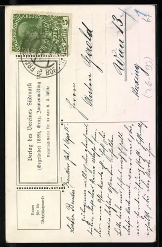 Künstler-AK Karl Alex Wilke: O. Kernstock, Der Königsbote zu Pferd