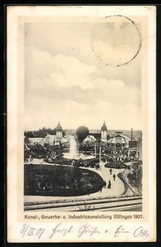 AK Villingen / Baden, Kunst-, Gewerbe- u. Industrieausstellung 1907