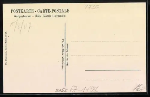 AK Villingen / Baden, Gewerbe- und Industrieausstellung des Badischen und Württembergischen Schwarzwaldes 1907