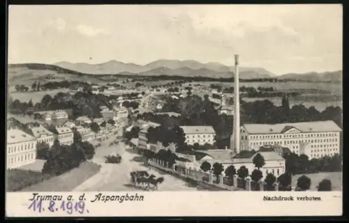 AK Trumau a. Aspangbahn, Gesamtansicht aus der Vogelschau