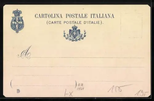 Lithographie Modena, Scuola Militare, Soldaten in Uniform, Wappen