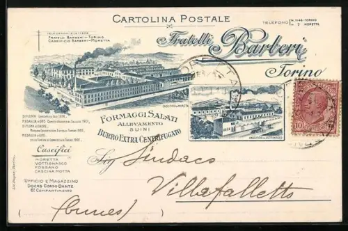 Lithographie Torino, Fratelli Barberi, Formaggi Salati, Caseificio di Vottignasco