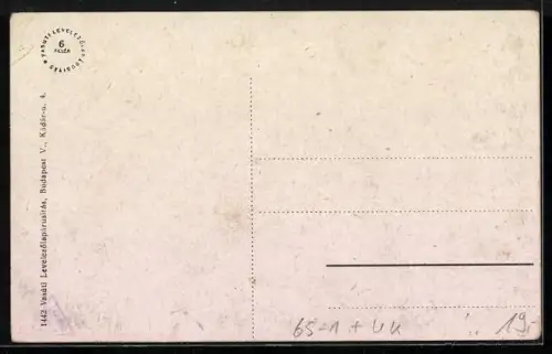 AK Királyháza, Vasútállomás, Eisenbahnzug hält im Bahnhof