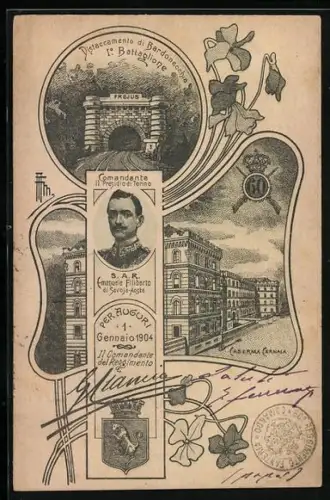 AK Torino, Caserna Cernaia, Distacciamento di Bardonecchia I. Battaglione, Emanuele Filiberto di Savoia-Aosta