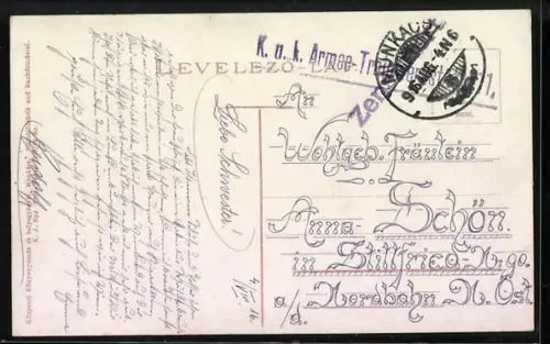 AK Munkács, Munkácsi Miháligasse