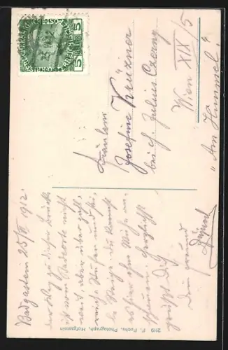 AK Badgastein, Schreckbrücke mit Wasserfall