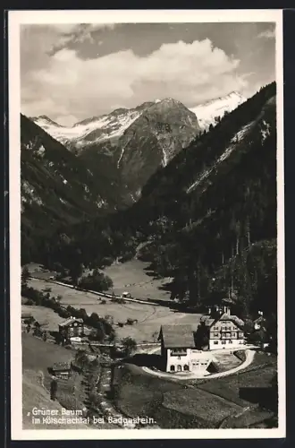 AK Badgastein, Gasthaus Grüner Baum im Kötschachtal