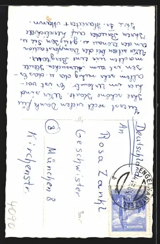 AK Engelhartszell /O. Ö., Strassenpartie mit Kirche