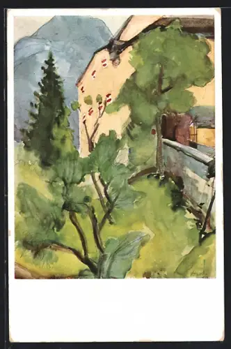 Künstler-AK Nikolsdorf /Kreis Lienz, Schloss Lengberg