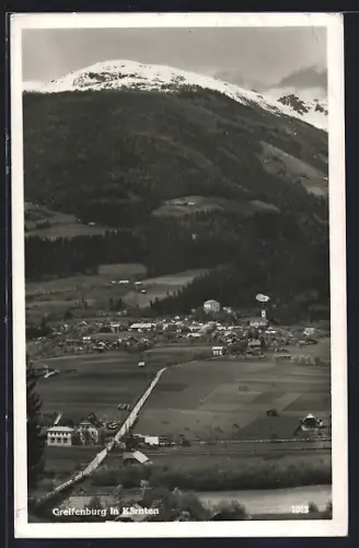 AK Greifenburg in Kärnten, Teilansicht mit Strassenpartie