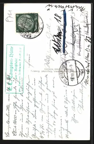 AK Greifenburg in Kärnten, Teilansicht mit Strassenpartie