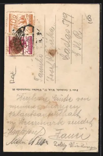 AK Hartberg, Ortsansicht von einer Wiese aus